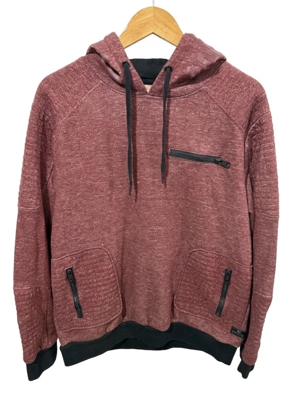 Buffalo David Bitton Maroon Hoodie Sweater